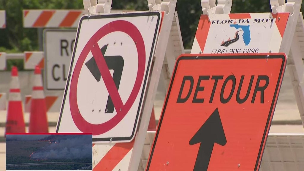 Officials announce new road closures amid 2 Miami-Dade wildfires — CBS Miami, Pembroke Pines Community news