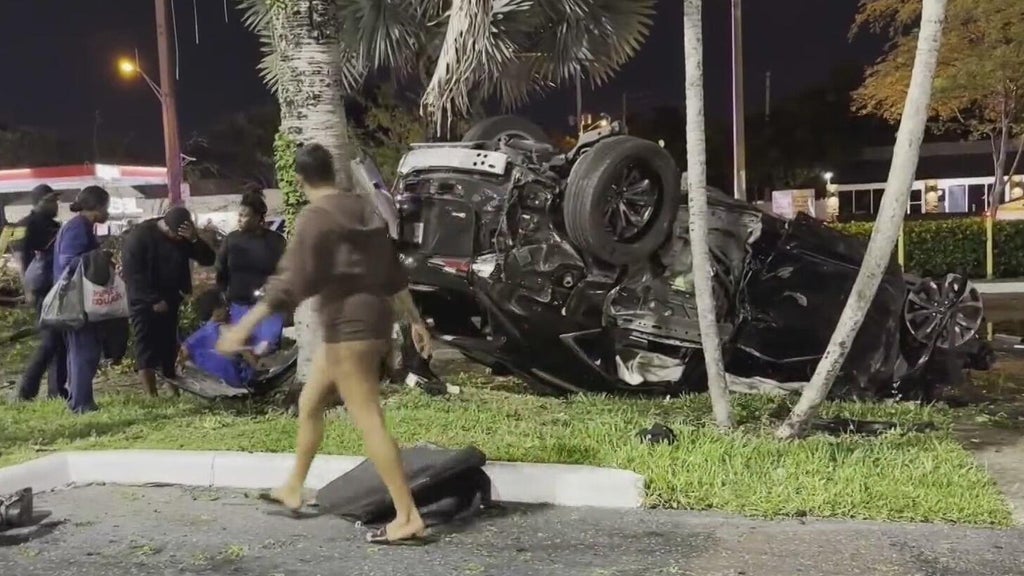 Miramar police chief speaks out about violent chase ending in Miami Gardens rollover crash — CBS Miami, Pembroke Pines Community news
