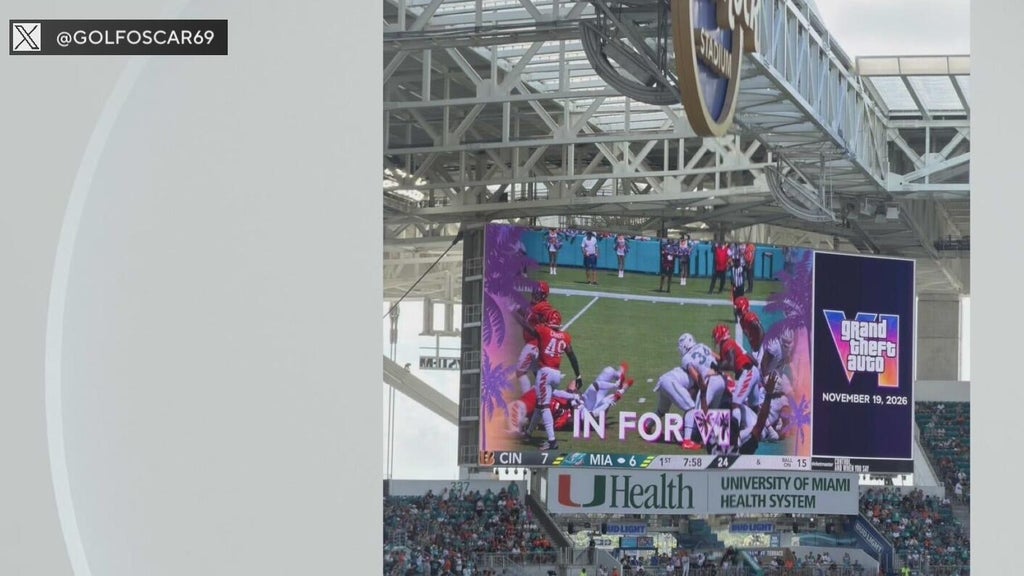 GTA VI makes appearance at Hard Rock Stadium — CBS Miami, Pembroke Pines Schools news
