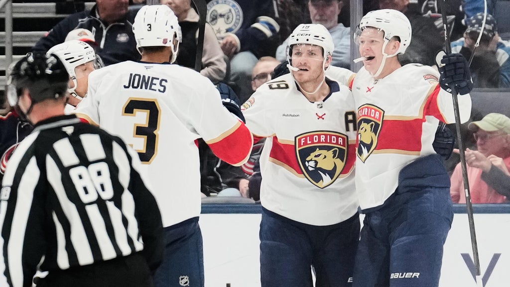 Brady Tkachuk's hat trick, Matthew Tkachuk's five assists lead Panthers past Blue Jackets 7-3 — CBS Miami, Pembroke Pines Real Estate news