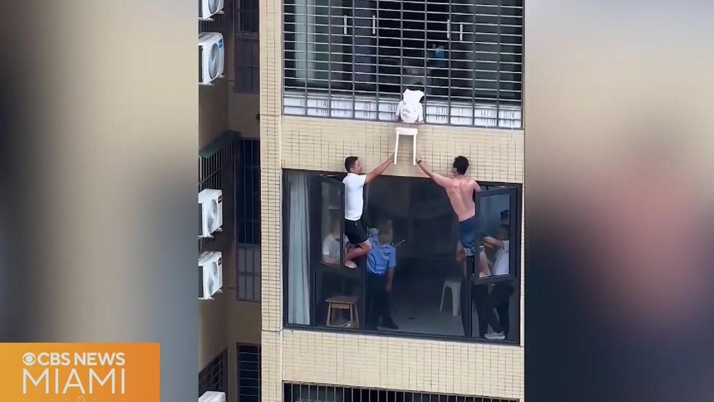 Video shows 3-year-old dangling from 12th-floor window in China — CBS Miami, Pembroke Pines Community news