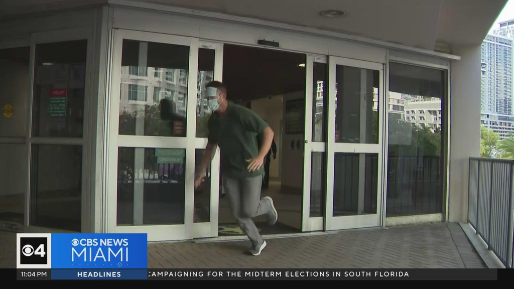 Ex-Lauderhill cop arrested for impersonating dead man runs away from cameras after release — CBS Miami, Pembroke Pines Community news