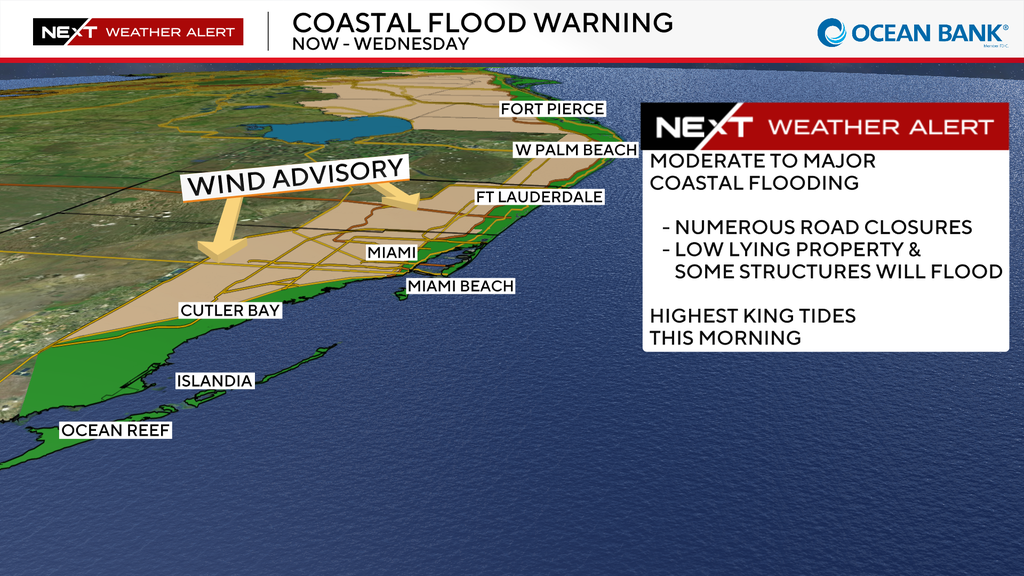 South Florida king tides peak Tuesday continuing risk of coastal flooding from Fort Lauderdale to Miami — Pembroke Pines Sports news