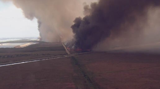 Wildfires burning near Everglades force officials to close part of Krome Avenue in west Miami-Dade — CBS Miami, Pembroke Pines Health news