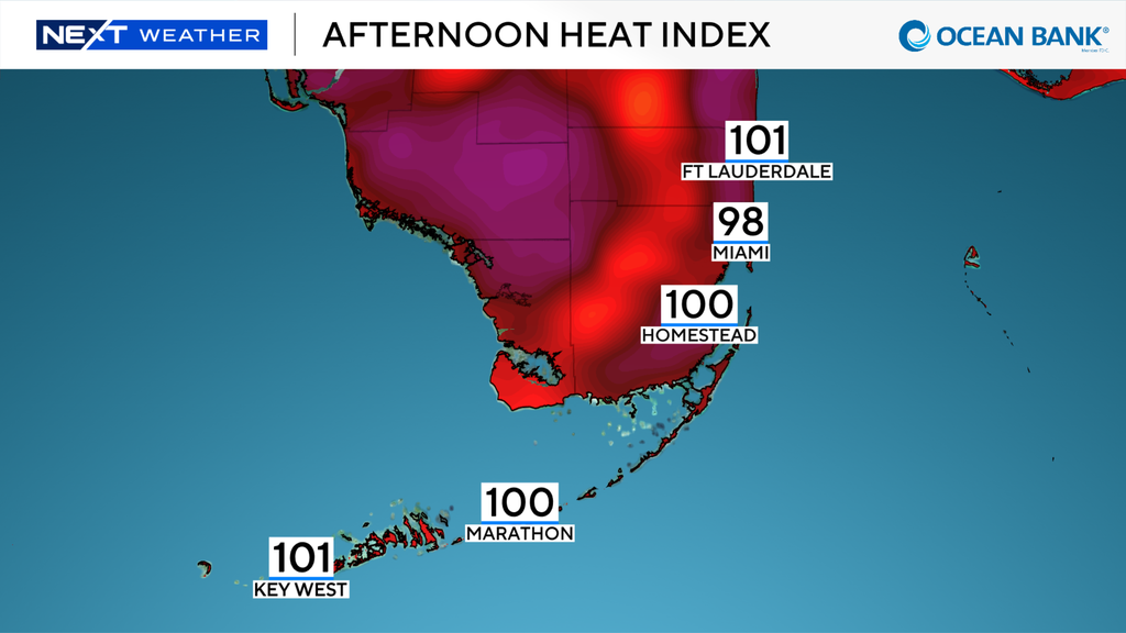 More showers, storms possible in South Florida as triple-digit feels like temperatures linger — CBS Miami, Pembroke Pines Sports news