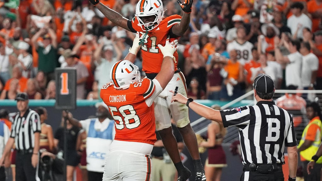 Miami is No. 1 in AP Top 25 for 1st time since '02, No. 2 BYU's ranking best since '84 title season — CBS Miami, Pembroke Pines Technology news
