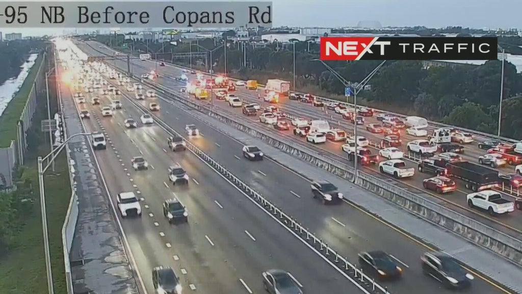 Crash on I-95 south in Pompano Beach leading to heavy delays near Copans Road — Pembroke Pines Community news