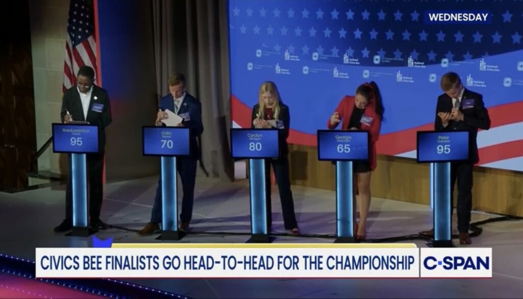 Colorado student wins top prize at National Civics Bee Championship — Florida Phoenix