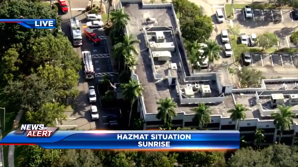 Suspicious package triggers hazmat situation at Sunrise office for US Rep. Wasserman Schultz — WSVN 7 Broward, Pembroke Pines Sports news